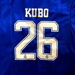レアルマドリード Kubo 26 ユニフォーム 大人用 A027 20 レアルマドリード KUBO*26 久保 紺金 ゲームシャツ